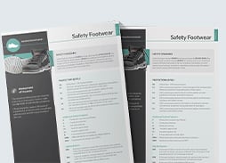Safety footwear spec sheet side image